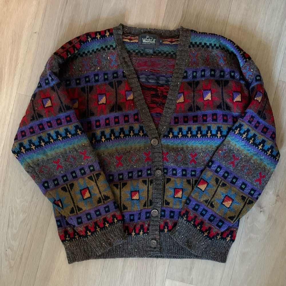 Woolrich Multicolor Patterned Cardigan
